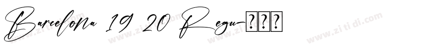 Barcelona 19 20 Regu字体转换